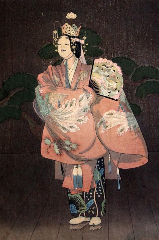 Elizabeth Keith (1887-1956) Oban tate-e Shigiyama in Hagamoro (1936) 15.5 x 10.75in., unframed